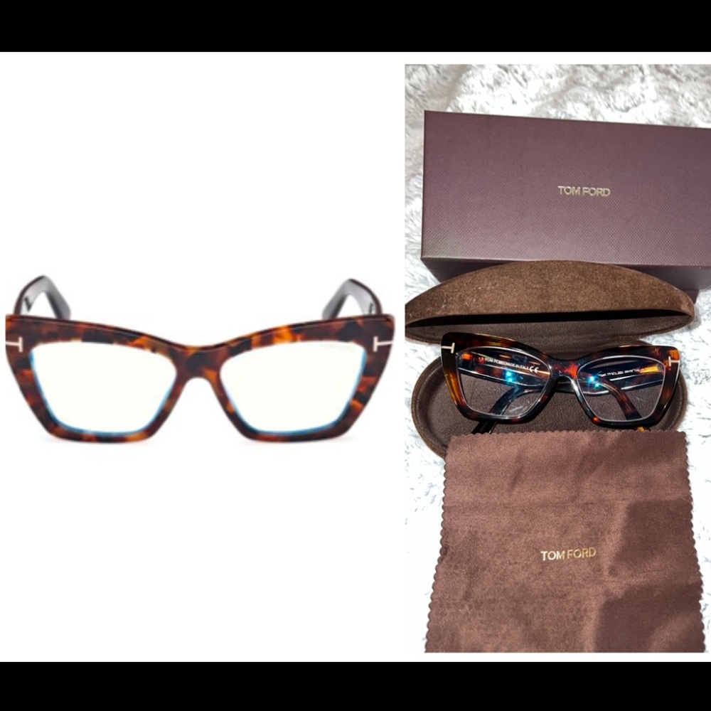 Tom Ford Tortoise Shell Frames WYATT TF 871-55V 56/15 140•2 in EUC.